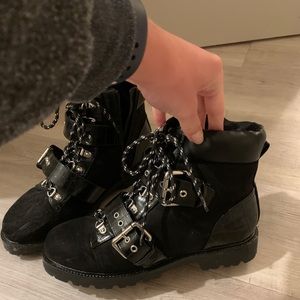Black boots asos worn once